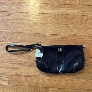 Black Coach Wristlet